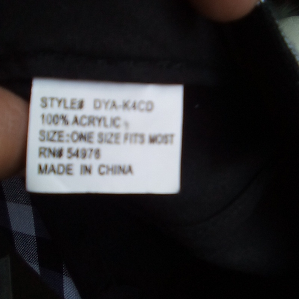 Black and White Buffalo Check Cadet Cap NWT D&Y - Picture 13 of 14
